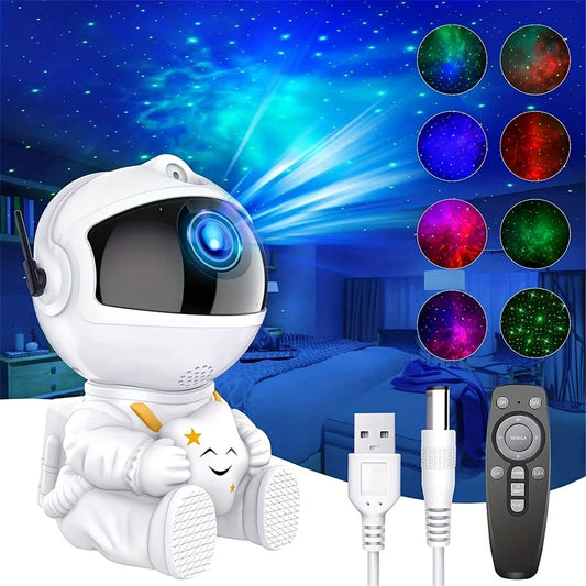 LED Night Light Starry Sky Galaxy Astronaut Projector Light