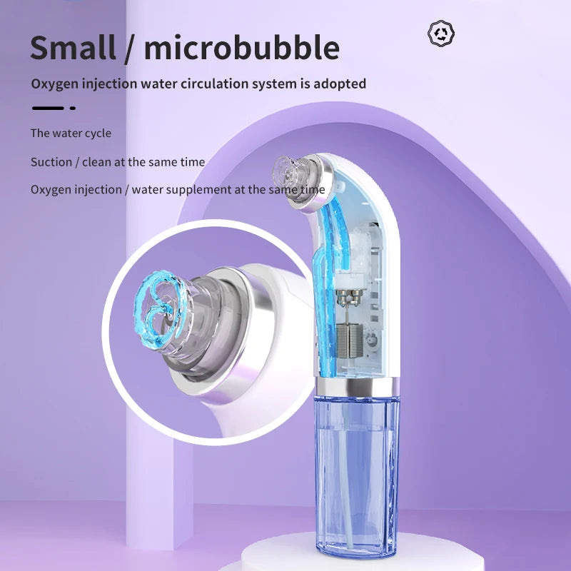 USB Rechargeable Vacuum Suction Water Cycle Pore Acne Cleaner Blackhead Remover