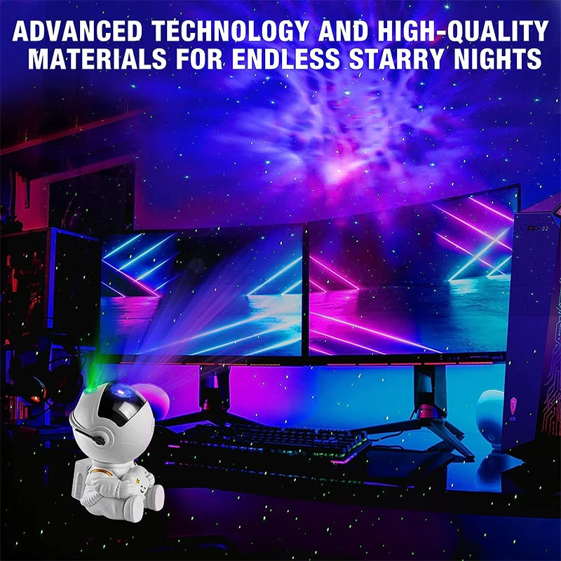 LED Night Light Starry Sky Galaxy Astronaut Projector Light