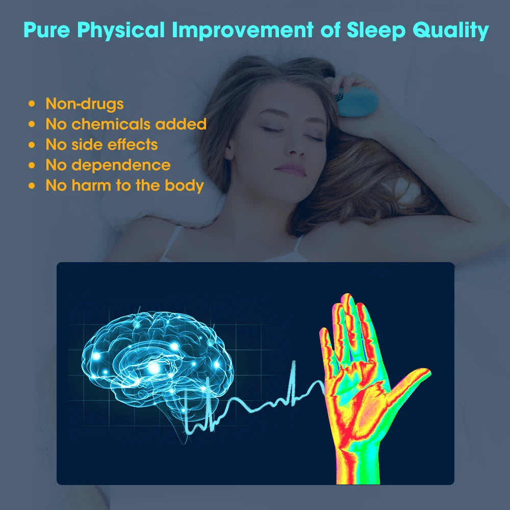 Smart Sleep Hand Held Pulse Stimulation Anxiety Relief Sleeping Aid Device