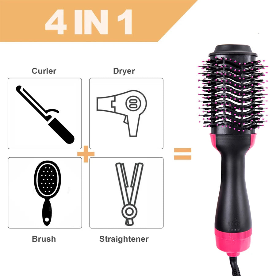 4 in 1 Multifunctional One Step Electric Ion Blow Dryer Styler Brush