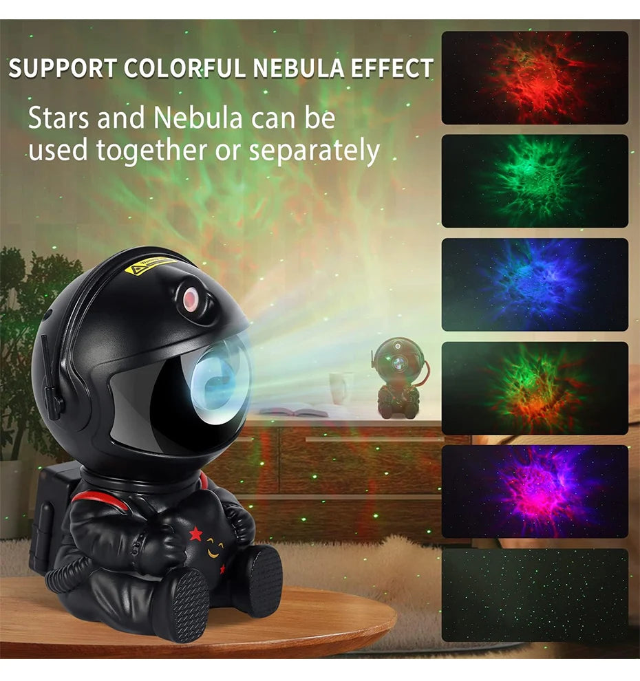 LED Night Light Starry Sky Galaxy Astronaut Projector Light