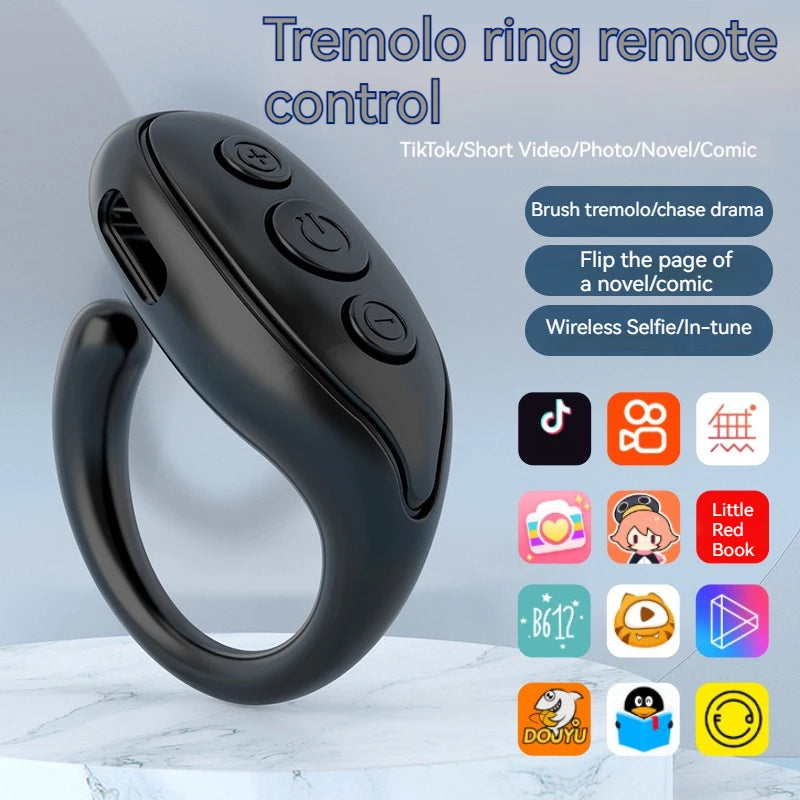 Wireless Bluetooth Fingerband Portable Selfie Remote Control Photos Videos