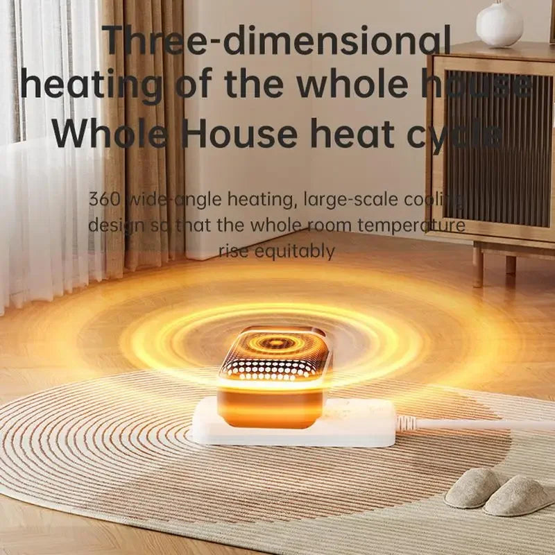 Wall Outlet Plug-in Portable Heater w/ Remote Control