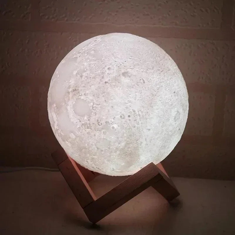 3D Full Moon Humidifier Essential Oil Diffuser Lamp